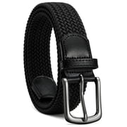 YOETEY Mens Belt Wowens Belt Elastic Braided Woven Belt, Belt for Casual Golf Pants 1 3/8"35mm