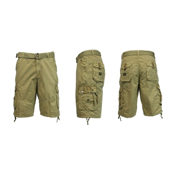 Mens' Belted Cargo Shorts