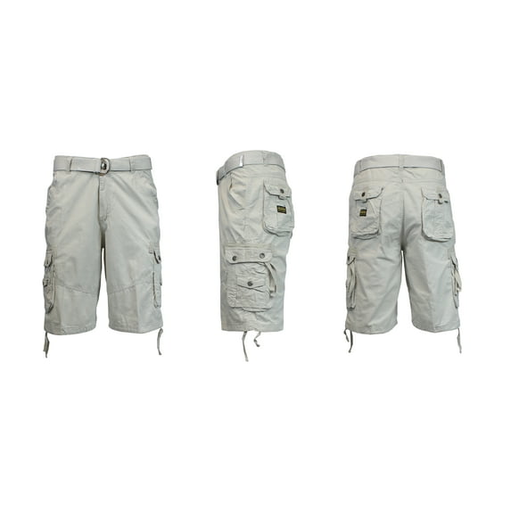 Mens' Belted Cargo Shorts