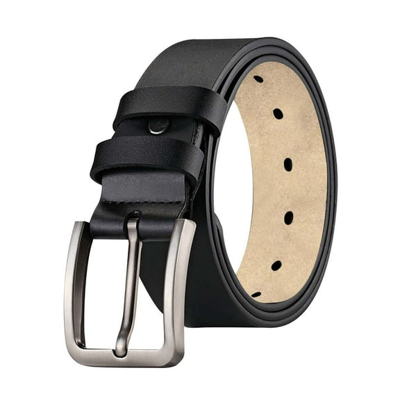 Mens Belts 1 PC Mens Black Leather Belt Mens Belts for Jeans