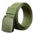 thumbnail image 1 of Men's Belt 1pc Women's Army Green Dress Belt Mens Belts Stretchable, 1 of 4