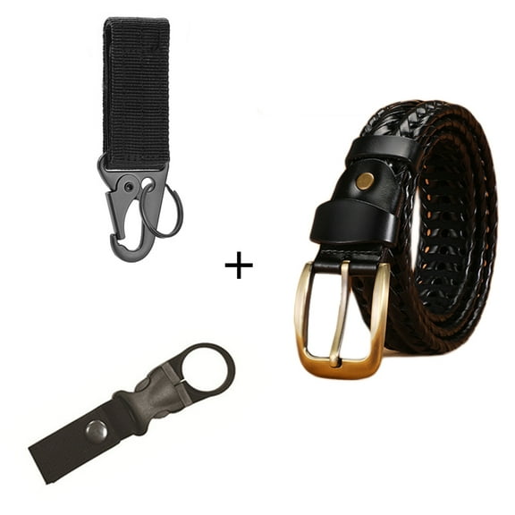 Mens Belts,Leather Woven Braided Belts for Gift Men Casual Jeans Golf