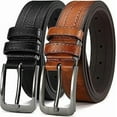 thumbnail image 1 of Mens Belts for YOORAN,Leather DressBelt Casual Wear Jeans Classicbelt 1.25", Adjustable Trim to Fit Everywhere, 1 of 6