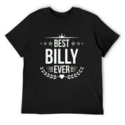 Mens Best Billy Ever Funny Name Humor Nickname T-Shirt Black Small