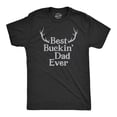 thumbnail image 1 of Mens Best Buckin Dad Ever Antlers T shirt Funny Fathers Day Hunting Tee for Guys Graphic Tees, 1 of 9