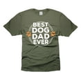 thumbnail image 1 of Mens Best Dog Dad Ever T-shirt Dog Dad Shirt Father's Day Dog Dad Shirt Dog Owner Gift Tee (XX-Large Military Green), 1 of 6