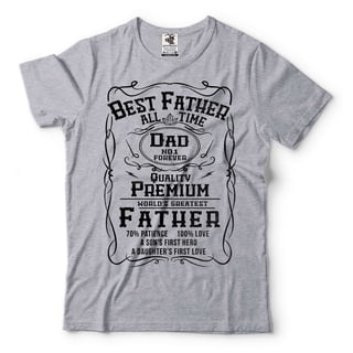 Mens Best Father T-shirt No 1 Dad Tee Shirt Funny Fathers Day Gifts Father Shirt Dad Shirts (Small Grey)