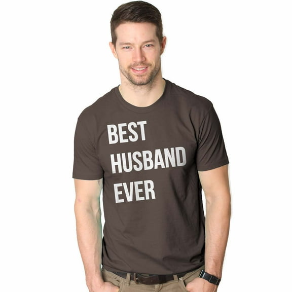 Mens Best Husband Ever T Shirt Funny Saying Novelty Tee Gift for Dad Cool Humor Graphic Tees