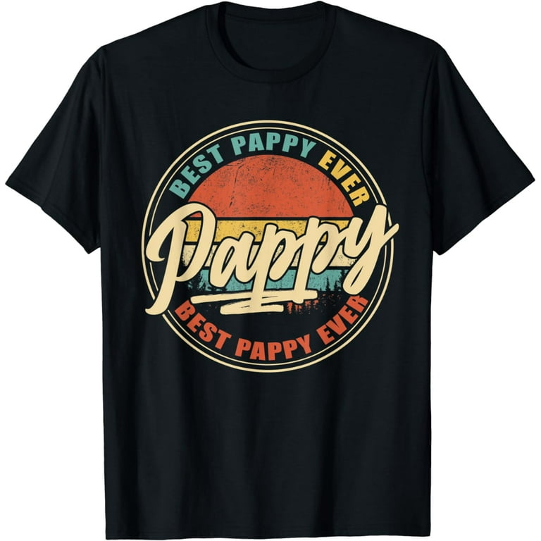 Mens Best Pappy Ever T-Shirt Vintage Retro Father's Day Gift Mens Best Pappy Ever T-Shirt Vintage Retro Father's Day Gift