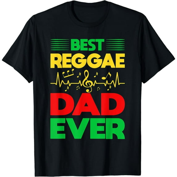 Mens Best Reggae Dad Ever I Rasta I Rastafari I Jamaican Reggae T-Shirt