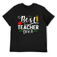thumbnail image 1 of Mens Best Teacher Ever _ Thank You For Caring T-Shirt Black Medium, 1 of 5