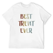 Mens Best Trent Ever Retro Vintage First Name Gift T-Shirt Black Small
