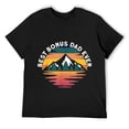 thumbnail image 1 of Mens Best bonus dad ever T-Shirt Black 3XL, 1 of 5