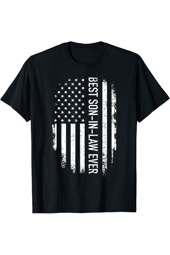 Mens Best son-in-law ever US american vintage flag T-Shirt