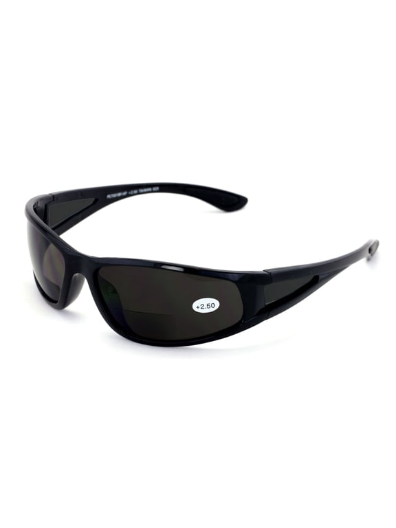 Mens Bi-Focal sunglasses Nearly Invisible Line Outdoor Readers Reading Glasses Tinted +2.50