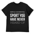 thumbnail image 1 of Mens Bible Quizzing - The Toughest Sport You've Never Heard Of Short Sleeve T-Shirt Black, 1 of 5