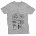 thumbnail image 1 of Mens Bicycle Patent 1860 T-Shirt Bike Invention History Cyclist Tee Shirt, 1 of 6