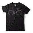 thumbnail image 1 of Mens Bicycle T-shirt Bicycle Part Names Shirt BMX Bike Shirt Bike Owner Shirt Gift For Adults (XX-Large Black), 1 of 6