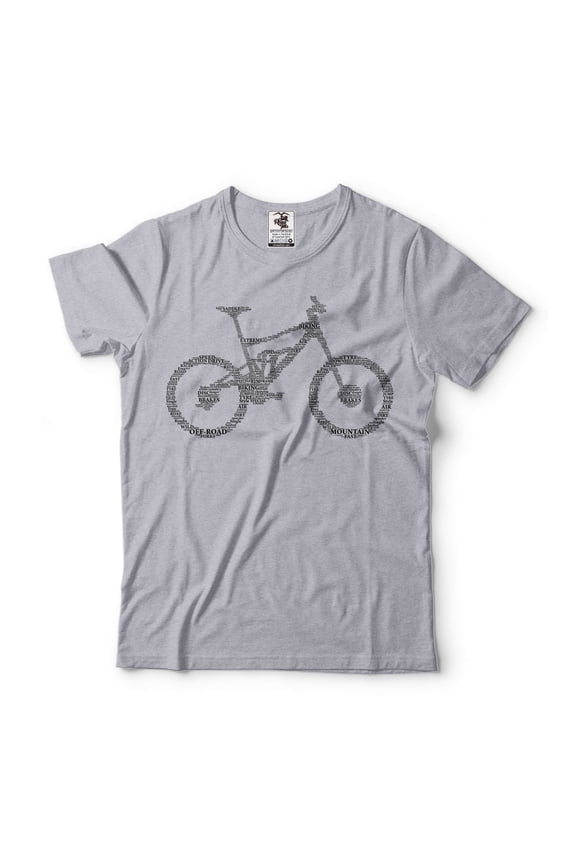 Mens Bicycle T-shirt Bicycle Part Names Shirt BMX Bike Shirt Bike Owner Shirt Gift For Adults