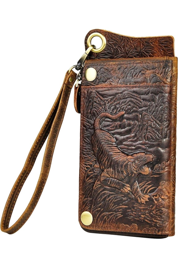 Mens Bifold Wallet Organizer Checkbook Iron Chain | Bifold, Organizer, Checkbook, Iron Chain