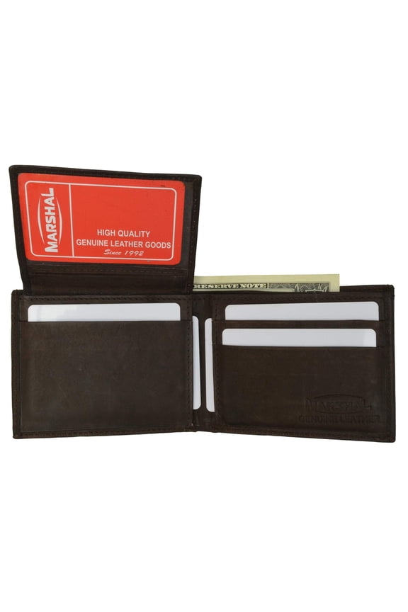 Mens Bifold Wallet with ID Window and Credit Card Slots 578 CF