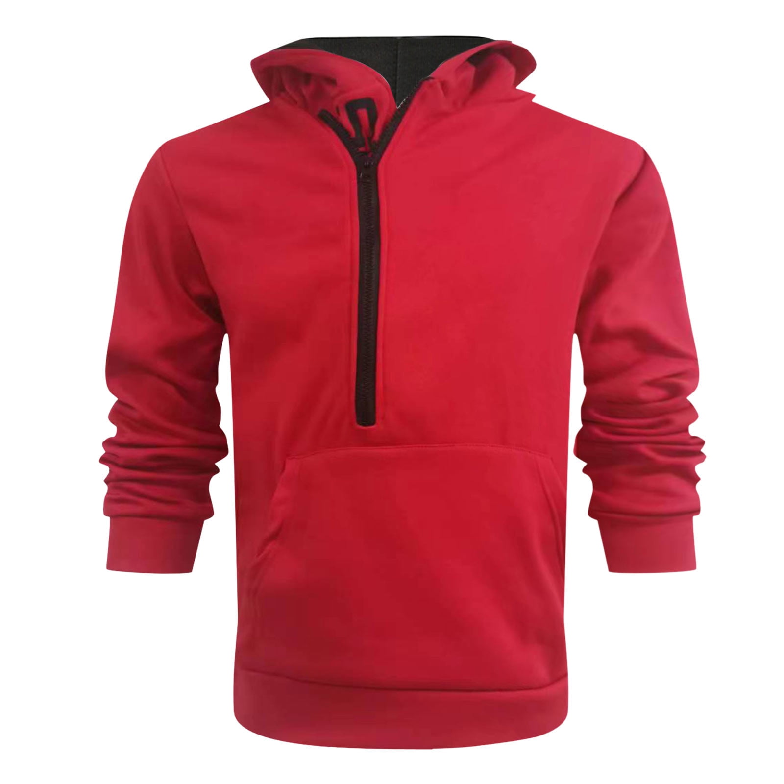 Long Sleeved Contrast Hooded Sweater Long Sleeved Contrast Hooded Sweater