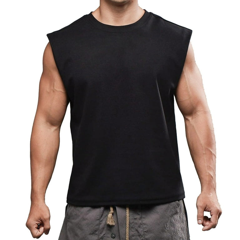 Big and tall sleeveless shirts best sale