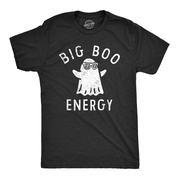 Mens Big Boo Energy T Shirt Funny Spooky Halloween Bed Sheet Ghost Tee for Guys Graphic Tees