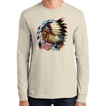 thumbnail image 1 of Mens Big Chief Dream-Catcher Long Sleeve Tee Shirt, 2XL Natural, 1 of 5