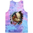thumbnail image 1 of Mens Big Chief Dreamcatcher Tie Dye Tanktop, Large Cotton Candy, 1 of 4
