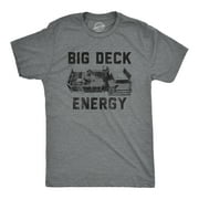 Mens Big Deck Energy T Shirt Funny Summer Backyard Patio Graphic Novelty Tee Graphic Tees