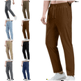 thumbnail image 1 of Mens and Big Men's Mens Pants Lightweight Hiking Running Pants Outdoor Sports Breathable Zipper Pockets Athletic Work Pants Full Length Pants Men's Trousers, 1 of 7