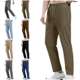 thumbnail image 1 of Mens and Big Men's Mens Pants Lightweight Hiking Running Pants Outdoor Sports Breathable Zipper Pockets Athletic Work Pants Full Length Pants Men's Trousers, 1 of 7
