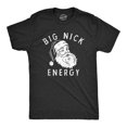 thumbnail image 1 of Mens Big Nick Energy T Shirt Funny Xmas Fat Santa Claus Saint Nicholas Tee For Guys Graphic Tees, 1 of 9