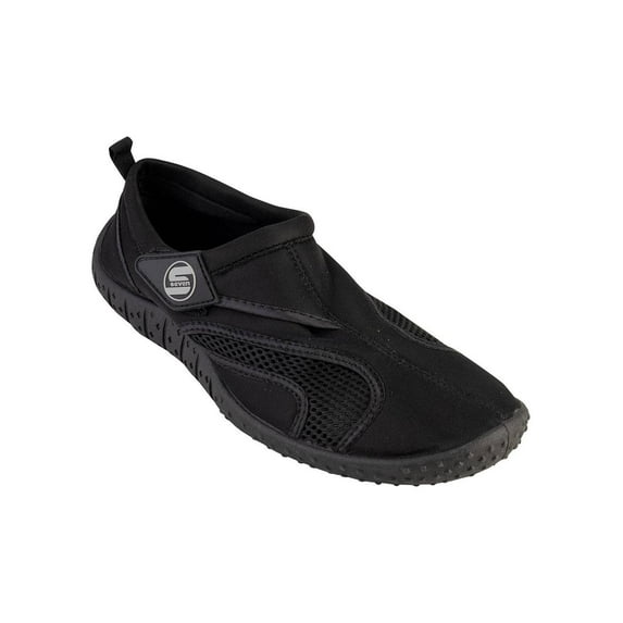 Mens Big Sizes 14-16 Aqua Sock Wave Water Shoes - Waterproof Slip-Ons for Pool, Beach and Sports, Black, Size: 15M, S7