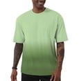 thumbnail image 1 of Mens Big & Tall Athletic T-Shirts 3X-5X Plus Size Short Sleeve Workout Shirts for Men Gradient Printed Summer Crewneck Tees Tops, 1 of 7