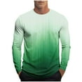 thumbnail image 1 of Mens Big & Tall Athletic T-Shirts, Long Sleeve Shirts for Men Outdoor Casual Quick Dry Ombre Tie Dye Workout Crewneck T Shirts S-4XL, 1 of 5
