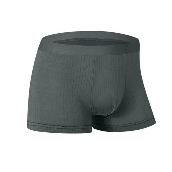 Mens Big & Tall Boxer Briefs L-4X Plus Size Breathable Mid Waisted Underwear Casual Solid Color Stretchy Moisture-Wicking Boxers