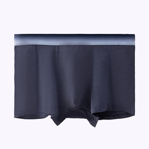 Mens Big & Tall Boxer Briefs Plus Size L-4X Cotton Underwear Casual Color-Block Stretchy Mid Waisted Breathable Full-Coverage Support Boxers