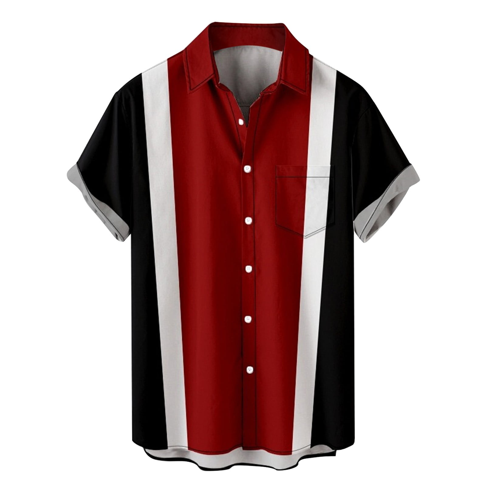 Mens Big and Tall Casual Short Sleeve Button Down Shirts Xxl Tall T ...
