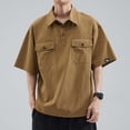 thumbnail image 1 of Mens Big & Tall Golf Shirts, Plus Size Short Sleeve T-Shirts for Men with Pockets M-5X Pullover Button Collared Tees Tops, 1 of 5