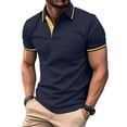 thumbnail image 1 of Mens Big & Tall Golf Shirts Summer Short Sleeve T-Shirts for Men Plus Size S-5X Casual Pullover Button Collared Workout Tees Tops, 1 of 5