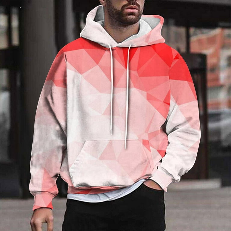 Mens Big and Tall Hoodies M-4XL Plus Size Pullover Fleece Lined