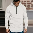 thumbnail image 1 of Mens Big & Tall Hoodies with Pocket and Zipper Plus Size S-4X Fleece Lined Sweatshirts Pullover Solid Color Thermal Warm Long Sleeve Hoodie Tops, 1 of 6