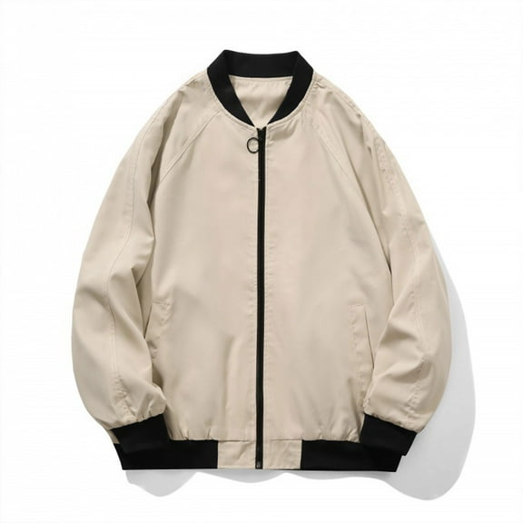 Mens Big & Tall Jackets with Pockets Plus Size M-5X Zipper Up Baseball Coats Casual Long Sleeve Color Block Breathable Workout Outerwear Jacket