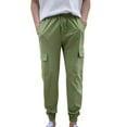 thumbnail image 1 of Mens Big & Tall Jogger Pants Casual Loose Extreme Comfort Drawstring Cargo Pants Lightweight Workout Running Sweatpants with Pockets, 1 of 3