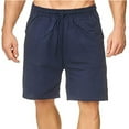 thumbnail image 1 of Mens Big and Tall Linen Shorts,Men's Linen Classic Shorts Elastic Waist Summer Beach Lightweight Board Slim-Fit Shorts with Deep Pockets,Mens Linen Shorts Drawstring, 1 of 9