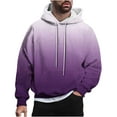thumbnail image 1 of Mens Big and Tall Oversized Hoodies, Long Sleeve Pullover for Men Fall Fashion Ombre Tie Dye Drawstring Hooded Crewneck Sweatshirts with Pockets M-4XL, 1 of 5