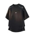 thumbnail image 1 of Mens Big & Tall Quarter Zip Short Sleeve Golf Shirts Quick Dry Mock Neck Raglan T-Shirt Summer Athletic Workout Performance Tops for Tennis & Baseball, Plus Size Available, 1 of 8