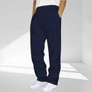 Mens Big & Tall Sweatpants Plus Size 4X-5X Athletic Workout Pants with Pockets and Drawstring Elastic Waist Casual Solid Straight Leg Jogging Trousers